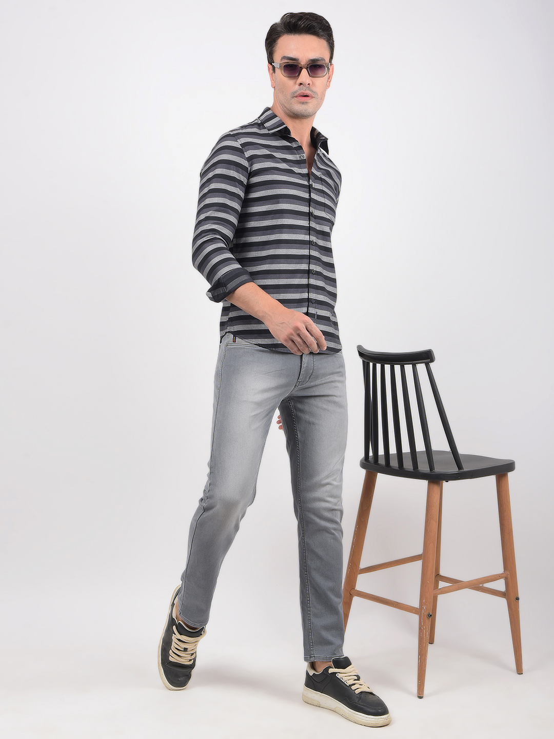 Numero Uno Men Solid GREY Jeans